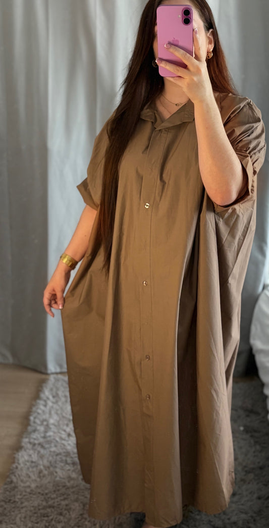 ROBE BLOUSE TAUPE