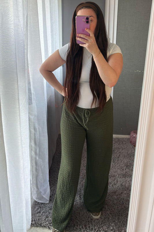 PANTALON FLUIDE KAKI