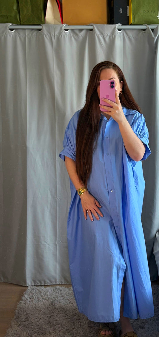 ROBE BLOUSE BLEU